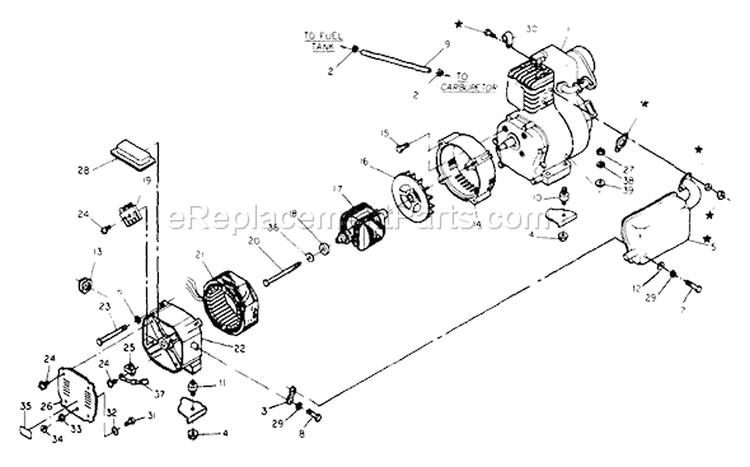 Page A Diagram and Parts List for 8846-0  Briggs and Stratton Generator